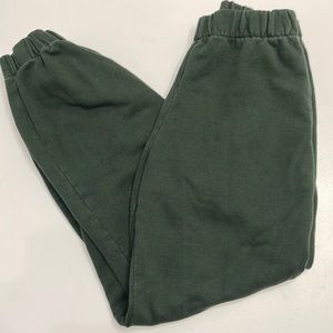 Brandy Melville jogger sweatpants dark green